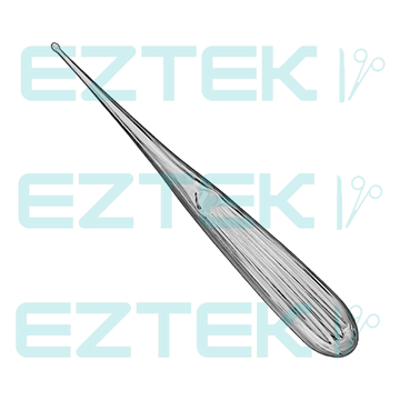 Bruns Bone Curette, 6.75", Straight Oval Cup, Premium