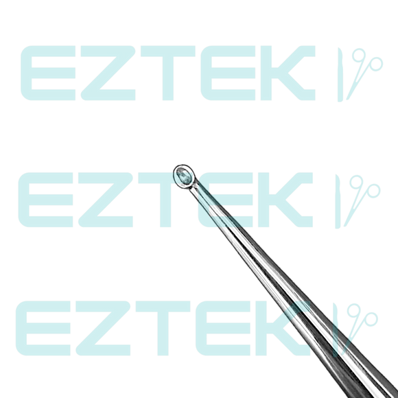 Bruns Bone Curette, 6.75", Straight Oval Cup, Premium