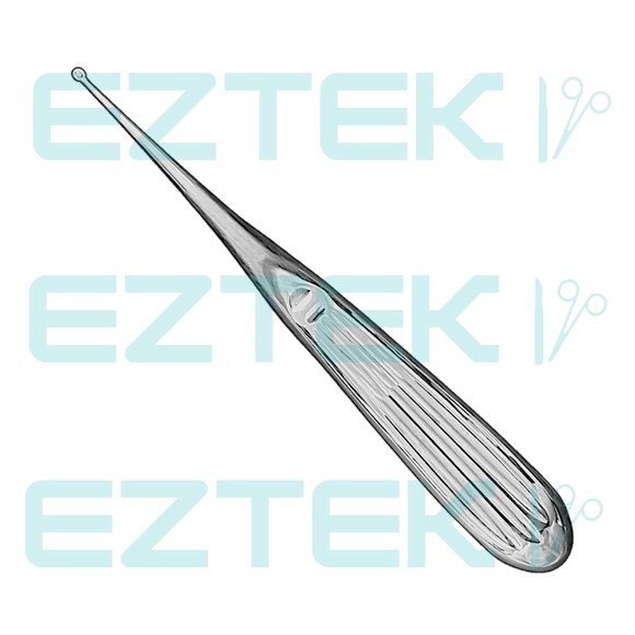 Bruns Bone Curette, 6.75", Straight Oval Cup, Premium