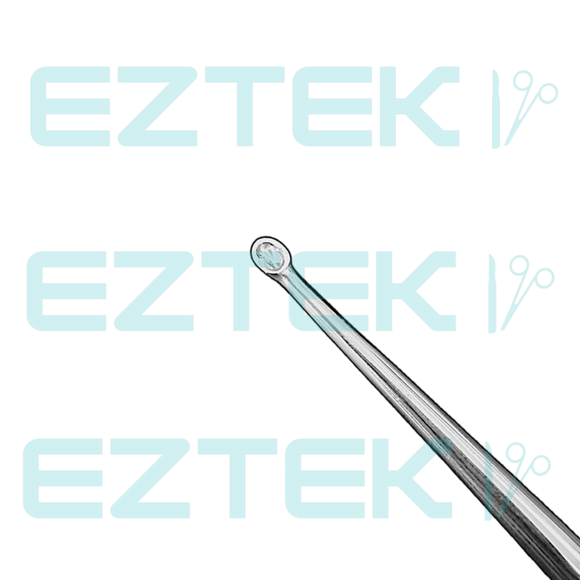 Bruns Bone Curette, 6.75", Straight Oval Cup, Premium