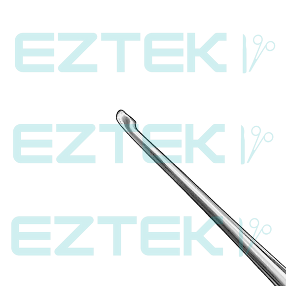 Bruns Bone Curette, 6.75", Straight Oval Cup, Premium