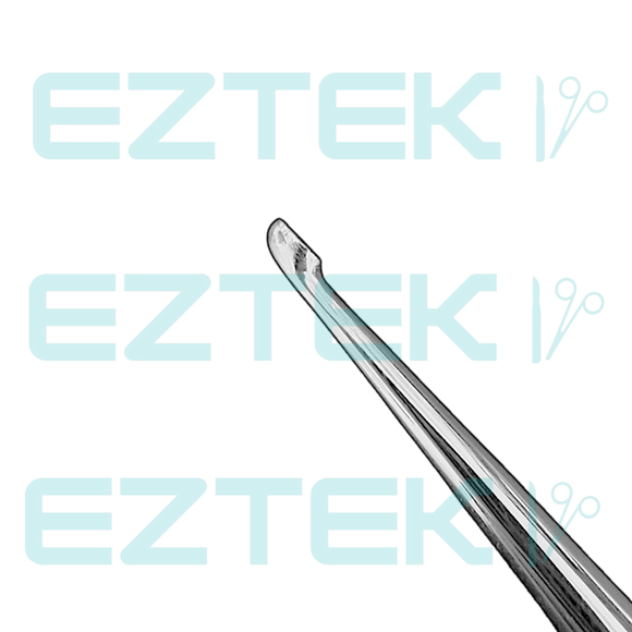 Bruns Bone Curette, 6.75", Straight Oval Cup, Premium