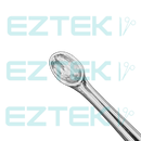 Bruns Bone Curette, 6.75", Straight Oval Cup, Premium-21