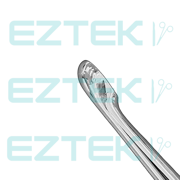 Bruns Bone Curette, 6.75", Straight Oval Cup, Premium