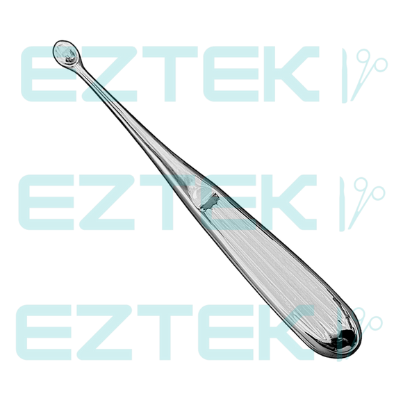 Bruns Bone Curette, 6.75", Straight Oval Cup, Premium