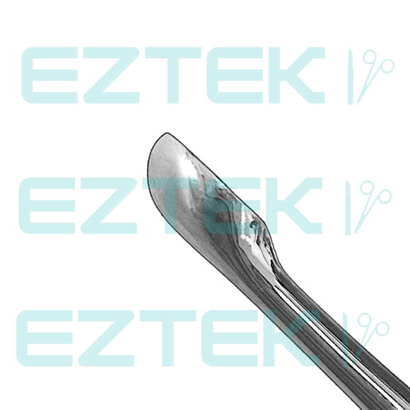 Bruns Bone Curette, 6.75", Straight Oval Cup, Premium