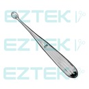 Bruns Bone Curette, 6.75", Straight Oval Cup, Premium-32