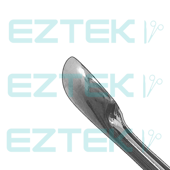 Bruns Bone Curette, 6.75", Straight Oval Cup, Premium