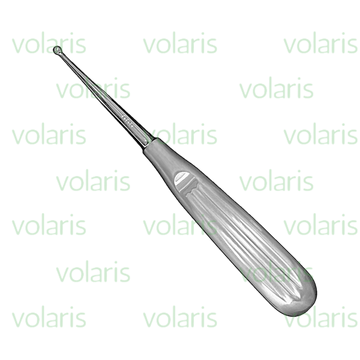 Brun Bone Curette, 6.75", Straight, Round Cup, Economy