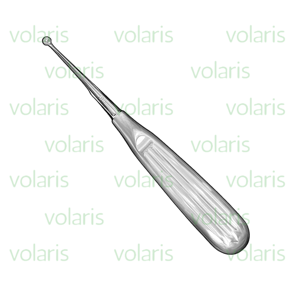 Brun Bone Curette, 6.75", Straight, Round Cup, Economy