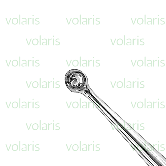 Brun Bone Curette, 6.75", Straight, Round Cup, Economy