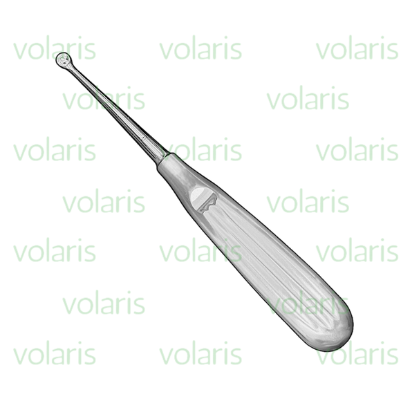 Brun Bone Curette, 6.75", Straight, Round Cup, Economy