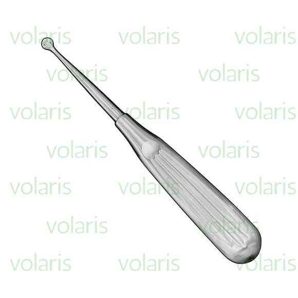 Brun Bone Curette, 6.75", Straight, Round Cup, Economy