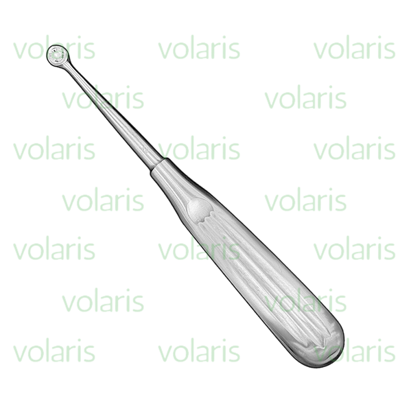 Brun Bone Curette, 6.75", Straight, Round Cup, Economy