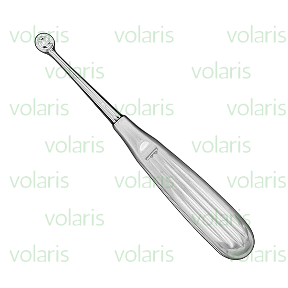 Brun Bone Curette, 6.75", Straight, Round Cup, Economy