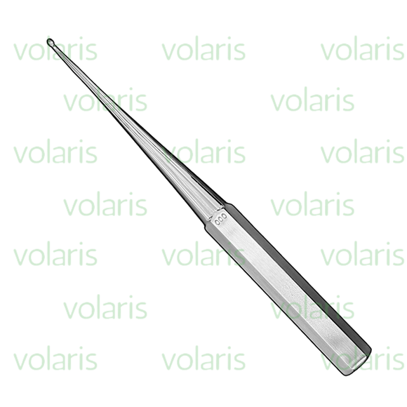 Brun Bone Curette, 9" Angled, Economy