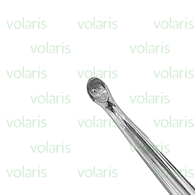 Brun Bone Curette, 9" Angled, Economy - 0