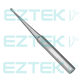 Brun Bone Curette, 9" Angled, Premium