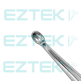 Brun Bone Curette, 9" Angled, Premium - 0