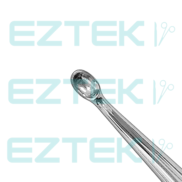 Brun Bone Curette, 9" Angled, Premium