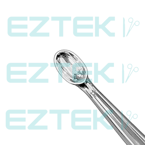 Brun Bone Curette, 9" Angled, Premium