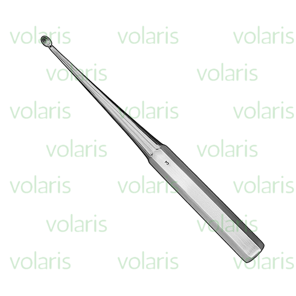 Brun Bone Curette, 9" Angled, Economy