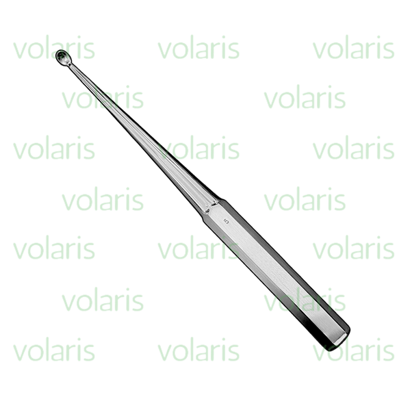 Brun Bone Curette, 9" Angled, Economy