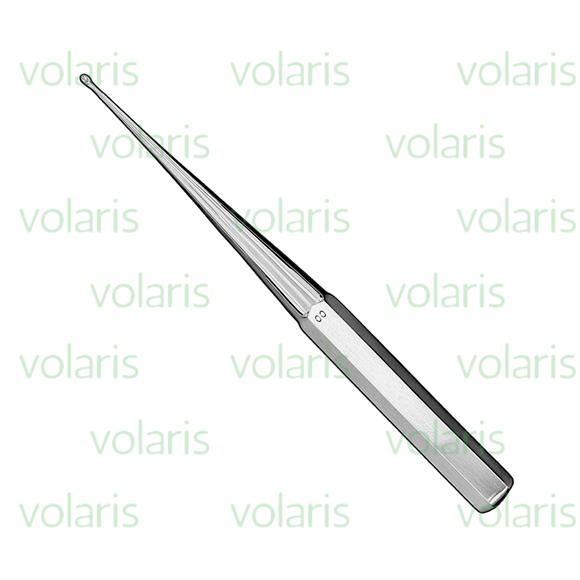 Brun Bone Curette, 9" Straight, Economy