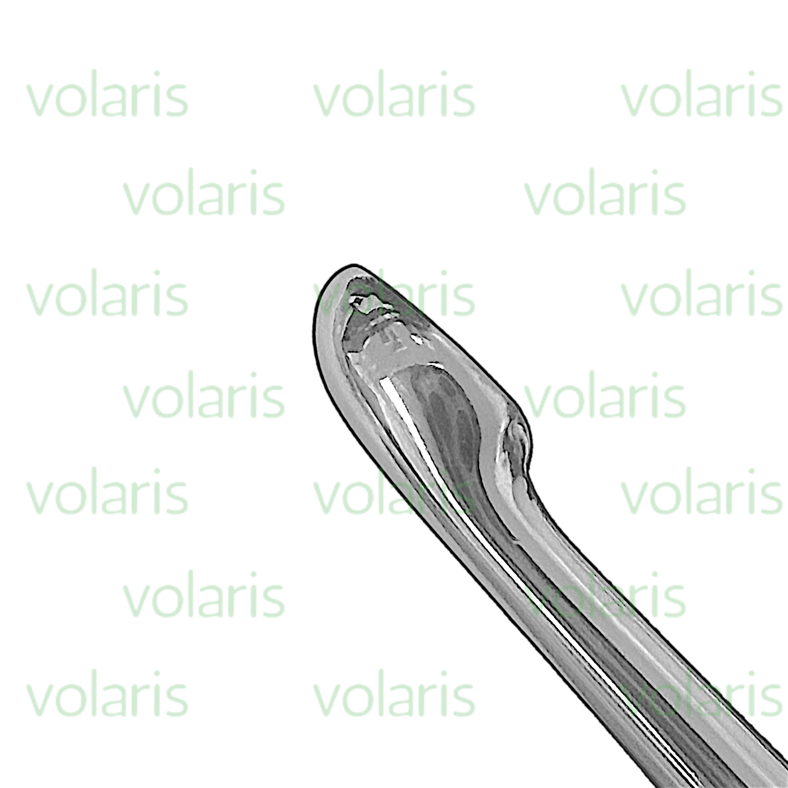 Brun Bone Curette, 9" Straight, Economy