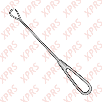 Bumm Uterine Curette, 11", Rigid Shank, Large Blade