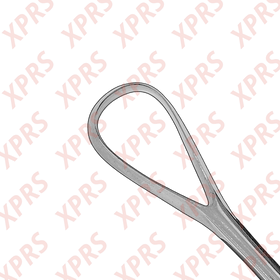 Bumm Uterine Curette, 11", Rigid Shank, Large Blade - 0