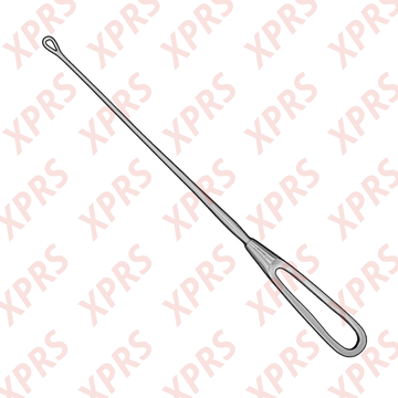 Bumm Uterine Curette, 12", Malleable Shank, Small Blade