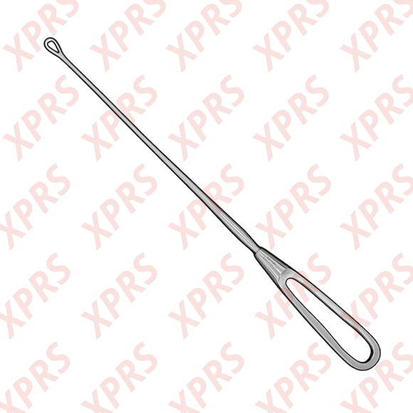 Bumm Uterine Curette, 12", Malleable Shank, Small Blade