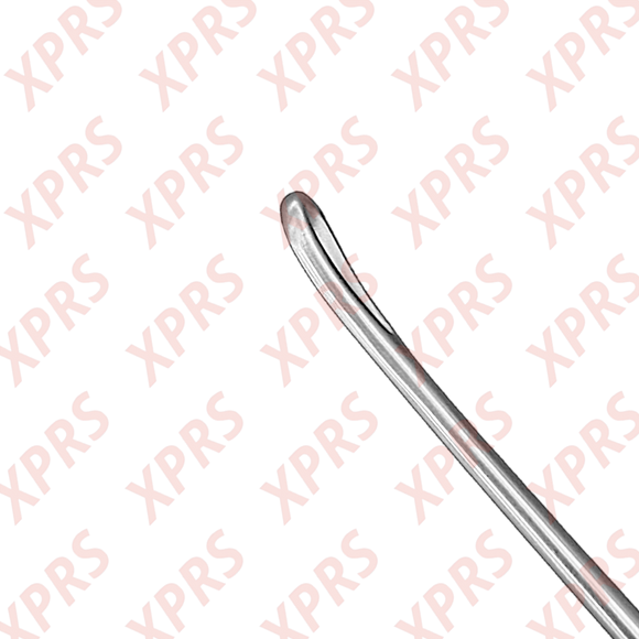 Bumm Uterine Curette, 12", Malleable Shank, Small Blade