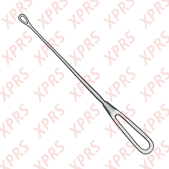 Bumm Uterine Curette, 12", Malleable Shank, Small Blade