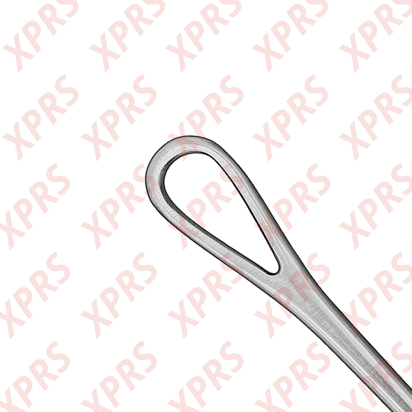 Bumm Uterine Curette, 12", Malleable Shank, Small Blade