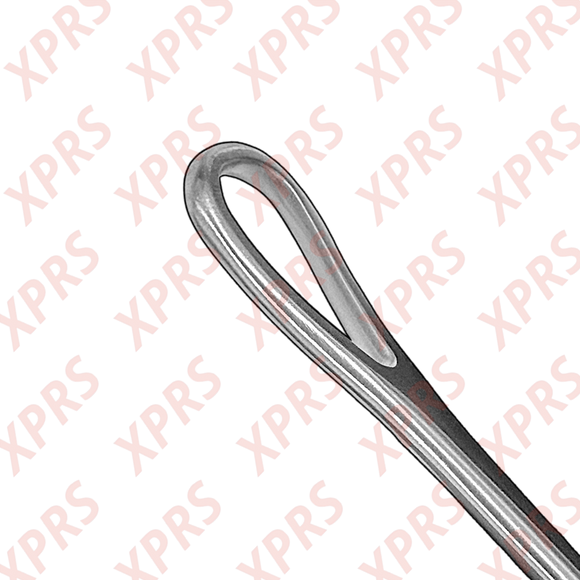 Bumm Uterine Curette, 12", Malleable Shank, Small Blade