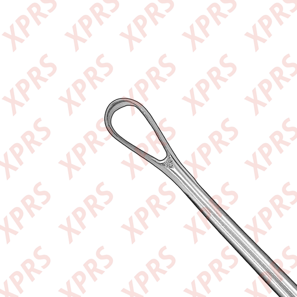 Bumm Uterine Curette, 12", Malleable Shank, Small Blade