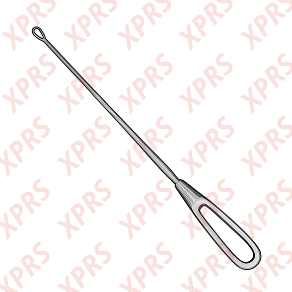 Bumm Uterine Curette, 12", Malleable Shank, Small Blade