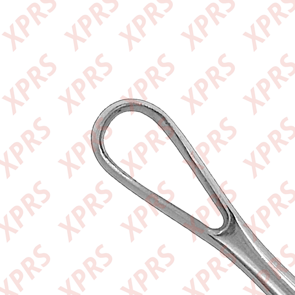 Bumm Uterine Curette, 12", Malleable Shank, Small Blade