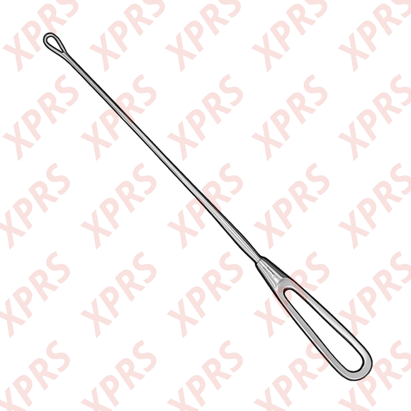 Bumm Uterine Curette, 12", Malleable Shank, Small Blade