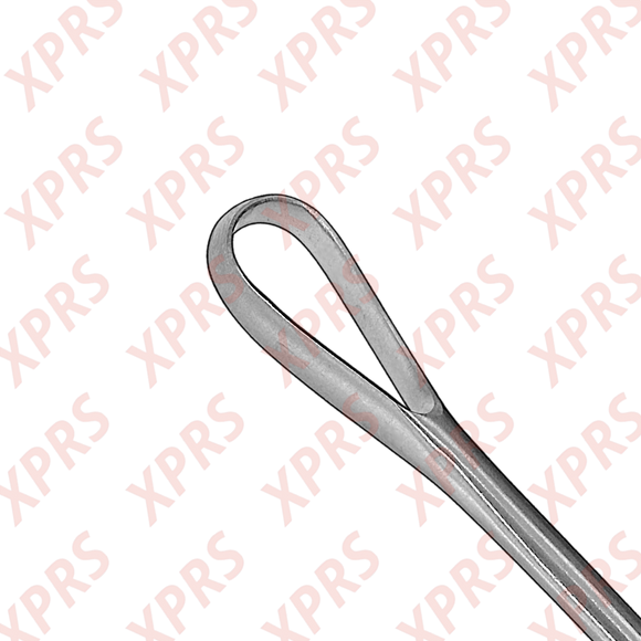 Bumm Uterine Curette, 12", Malleable Shank, Small Blade