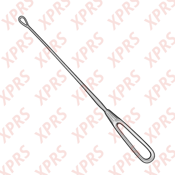 Bumm Uterine Curette, 12", Malleable Shank, Small Blade