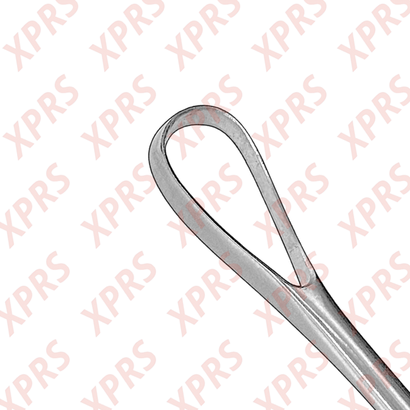 Bumm Uterine Curette, 12", Malleable Shank, Small Blade