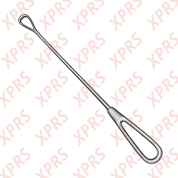 Bumm Uterine Curette, 12.5", Malleable Shank, Large Blade