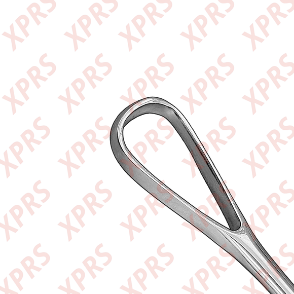 Bumm Uterine Curette, 12.5", Malleable Shank, Large Blade