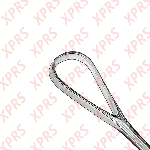 Bumm Uterine Curette, 12.5", Malleable Shank, Large Blade