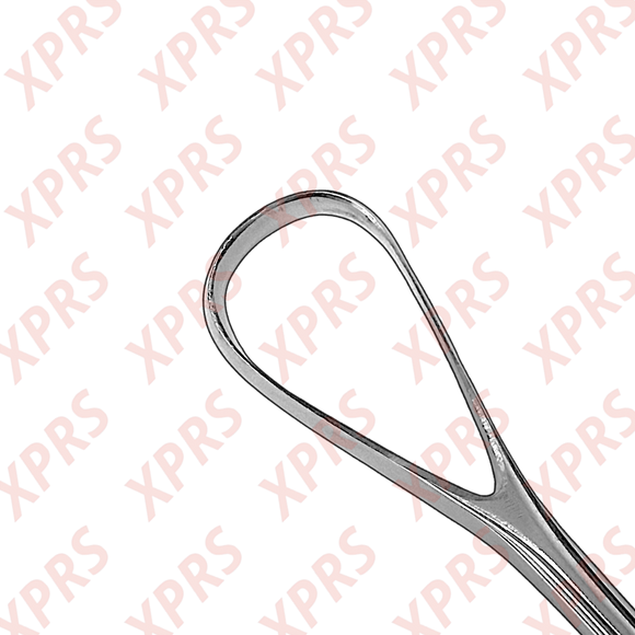 Bumm Uterine Curette, 12.5", Rigid Shank, Large Blade