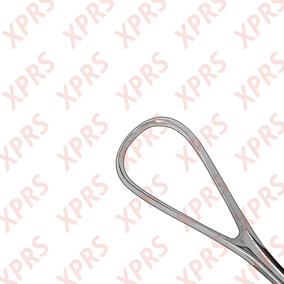 Bumm Uterine Curette, 12.5", Rigid Shank, Large Blade