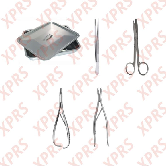 Michel's 8 Pcs Suture Set (in Metal Box)